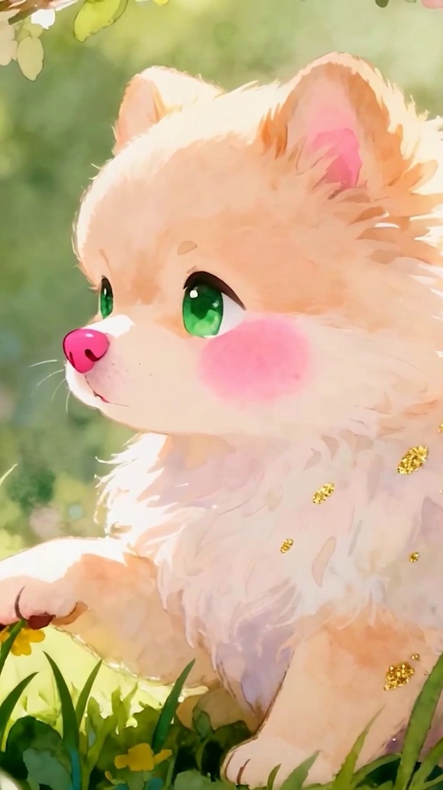 花丛中萌宠