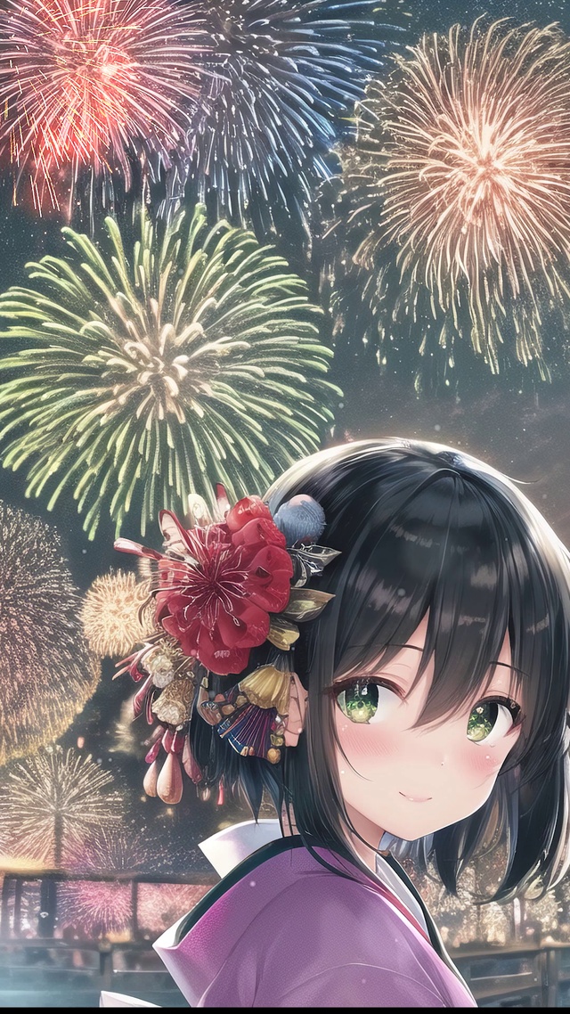 唯美烟火少女