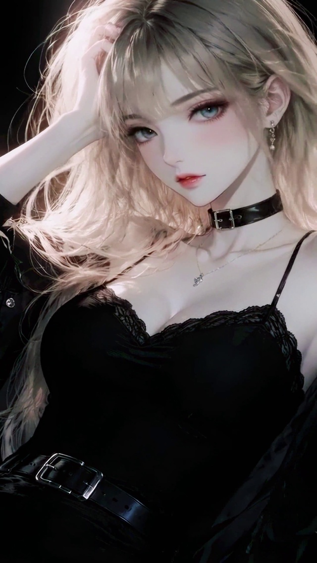 暗夜街头酷飒二次元美少女