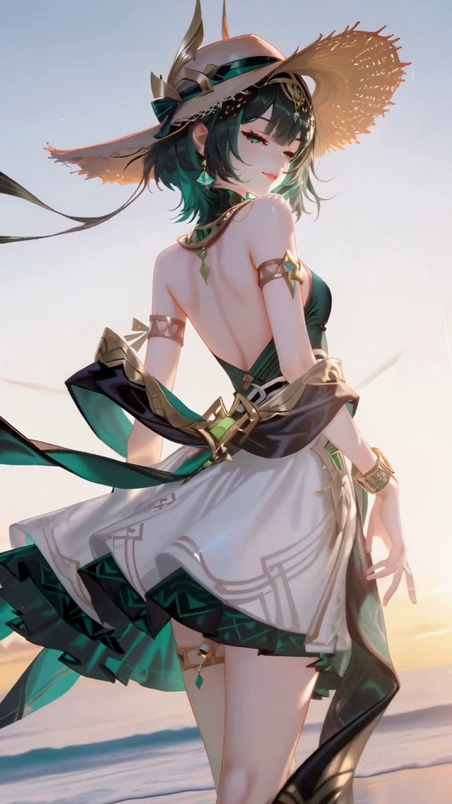 落日海滩晚霞奈芙尔
