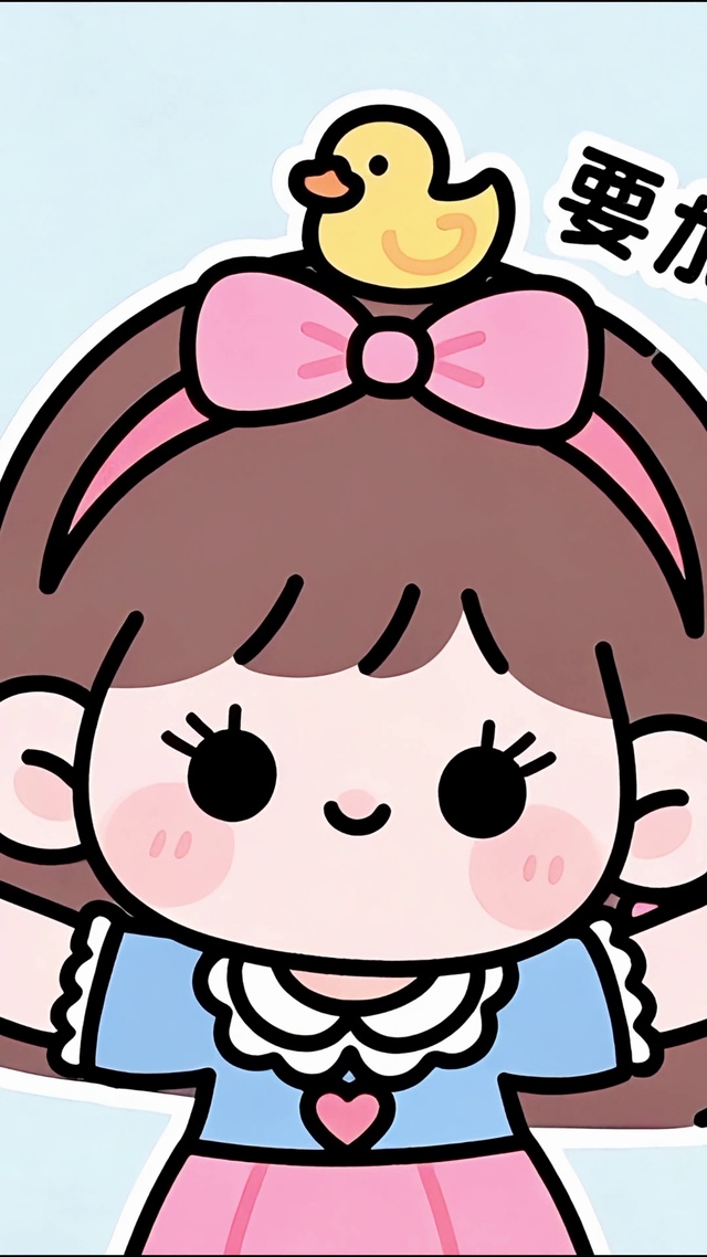 要加油鸭小女孩