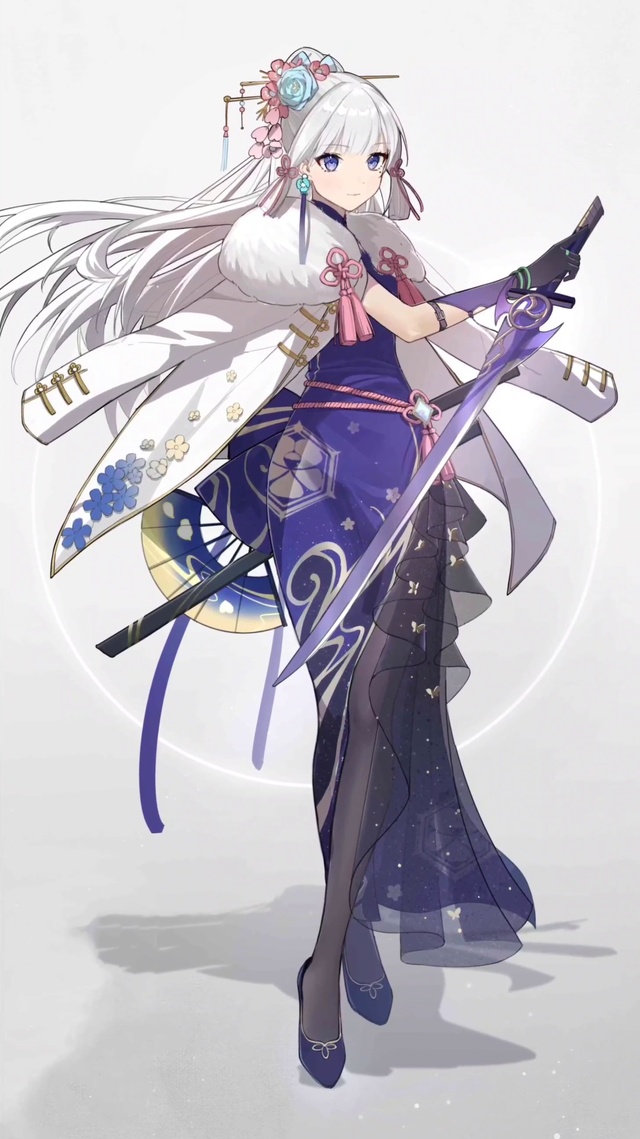 神里绫华帅气拔刀4k