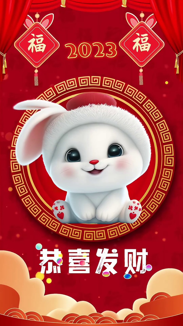 新年快乐 兔年暴富