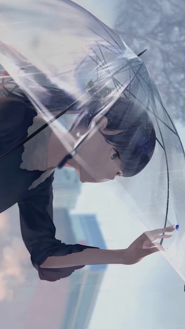 雨中少女