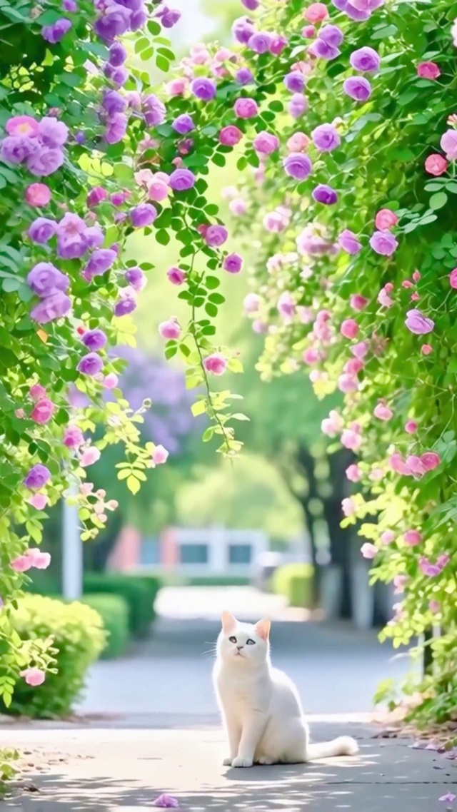 治愈蔷薇花巷4K