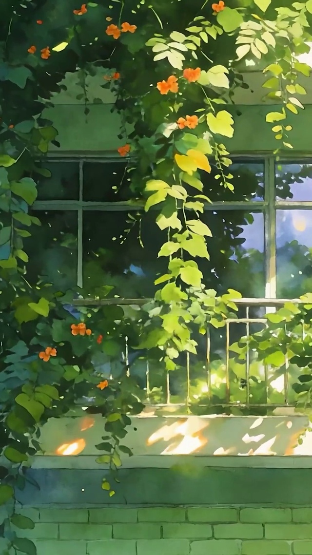 护眼绿景