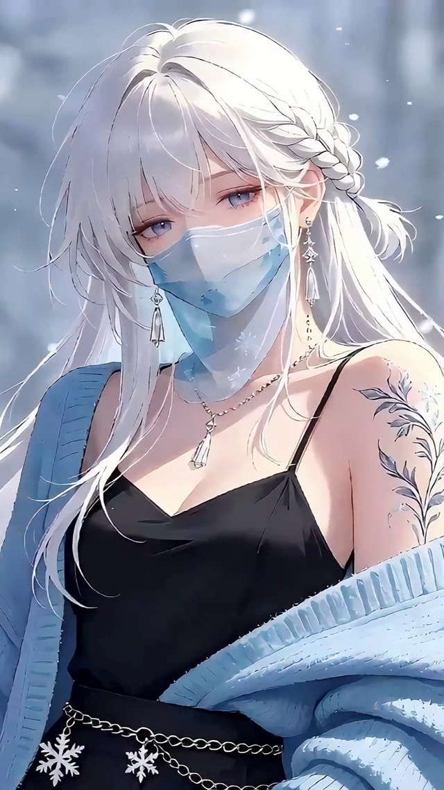 雪中森林少女