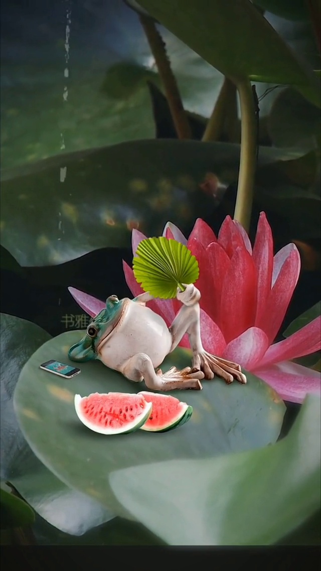 夏日悠闲青蛙