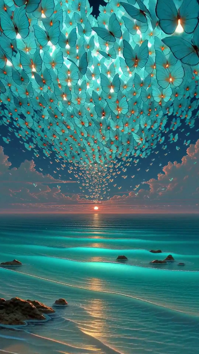 梦幻爱心天空