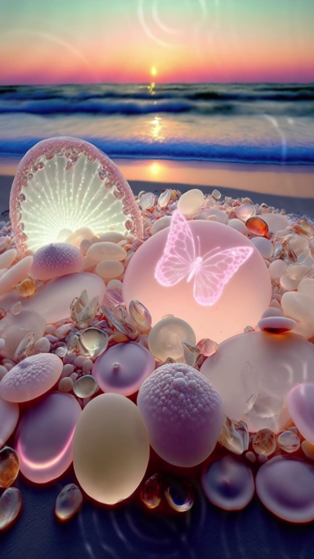 海滩鹅卵石
