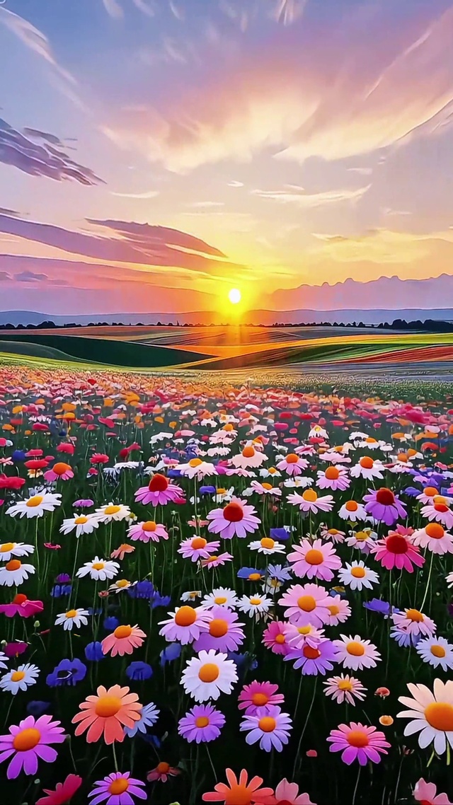黄昏花海