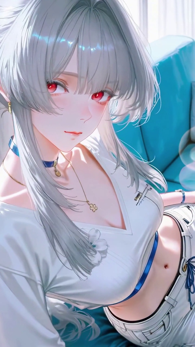 午后阳光银发少女绯雪