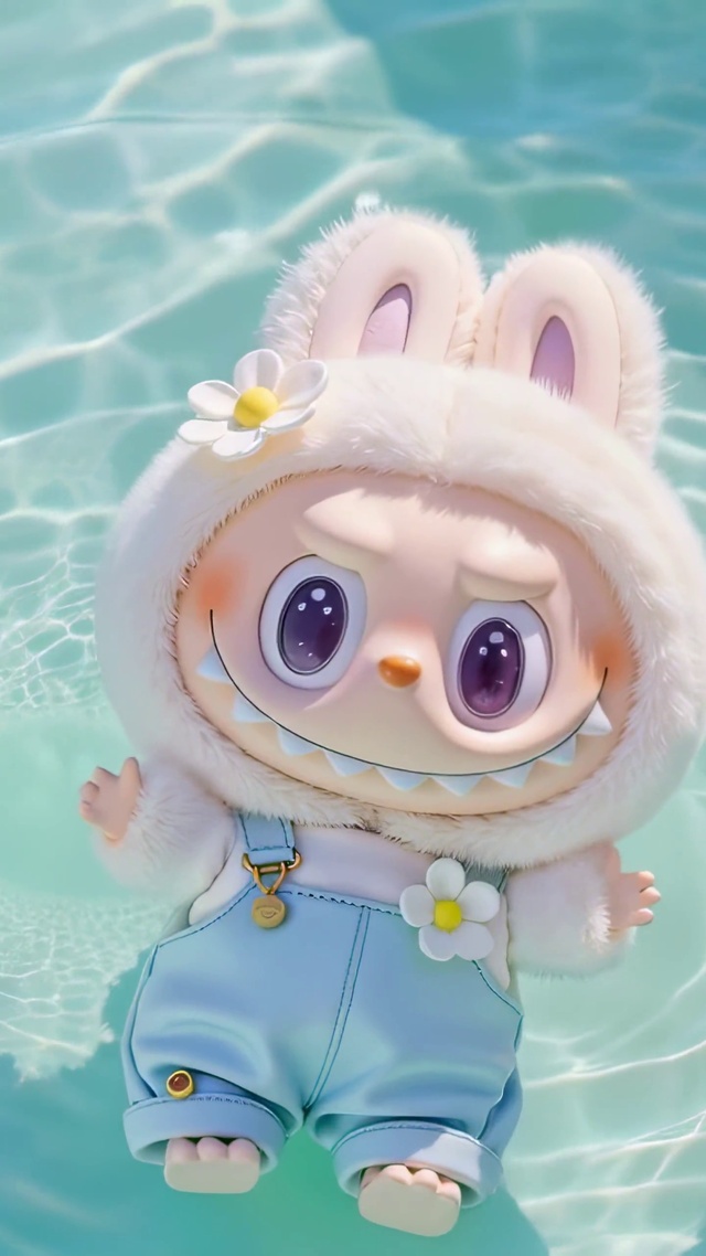 labubu泳池小可爱