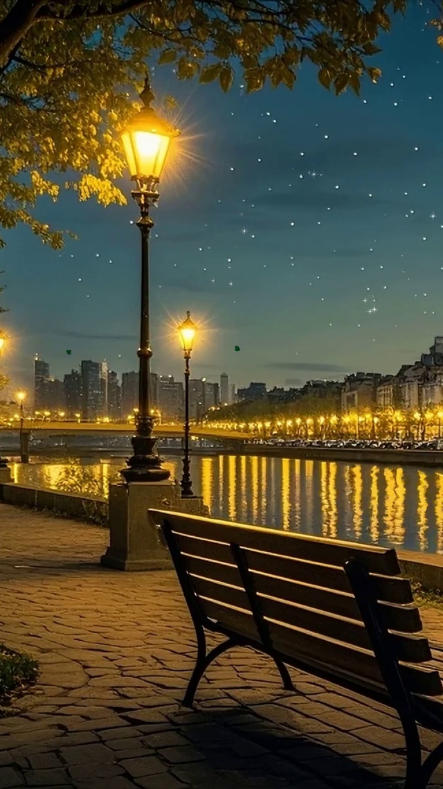 夜景路上海景城市风光