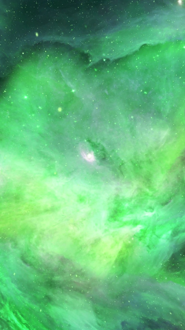 4K绿色星云
