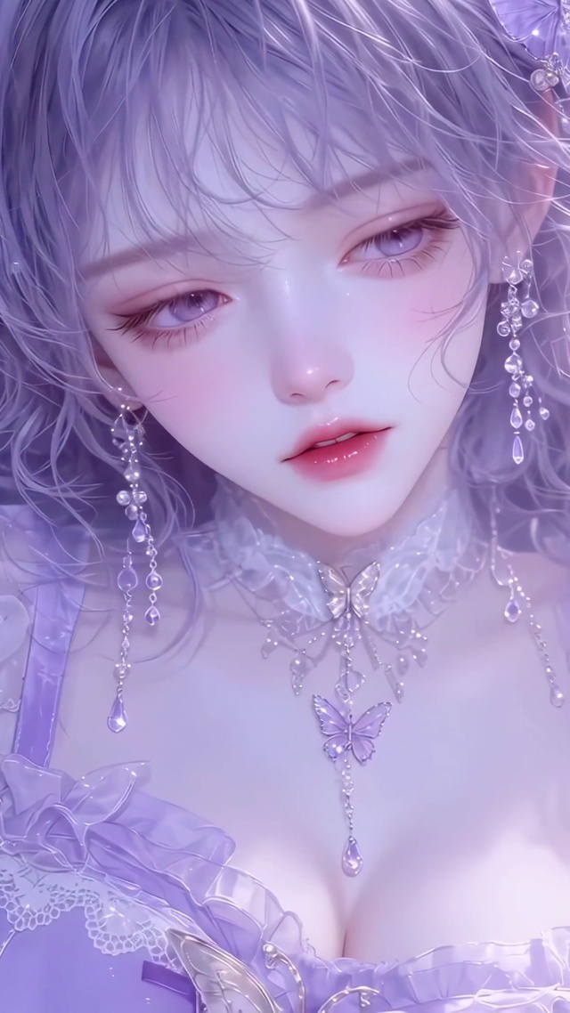 紫发梦幻少女