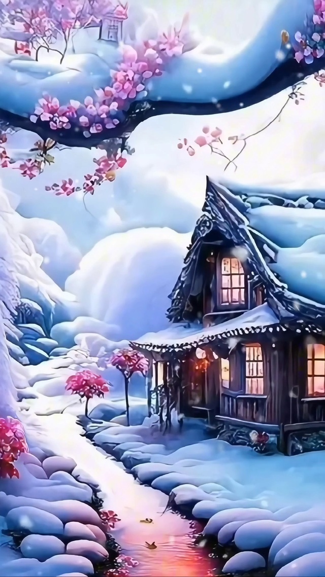 治愈系的雪景