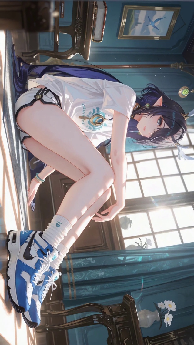 休闲窗边少女菈乌玛