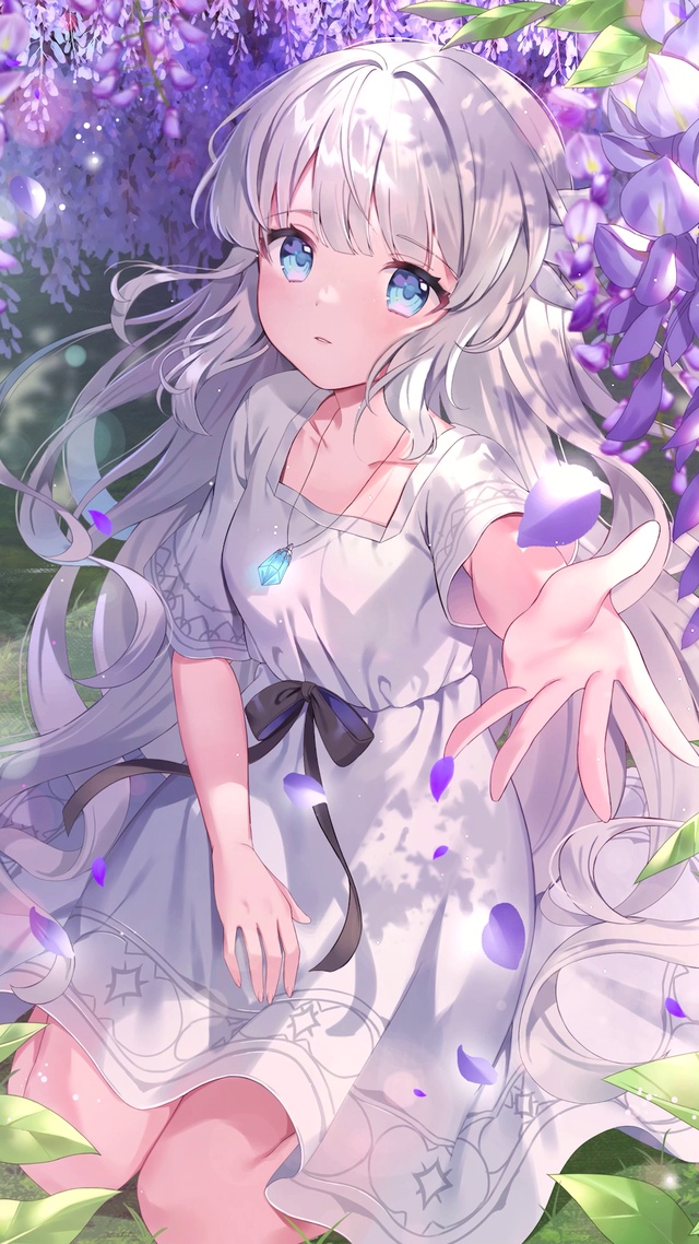 唯美紫藤少女