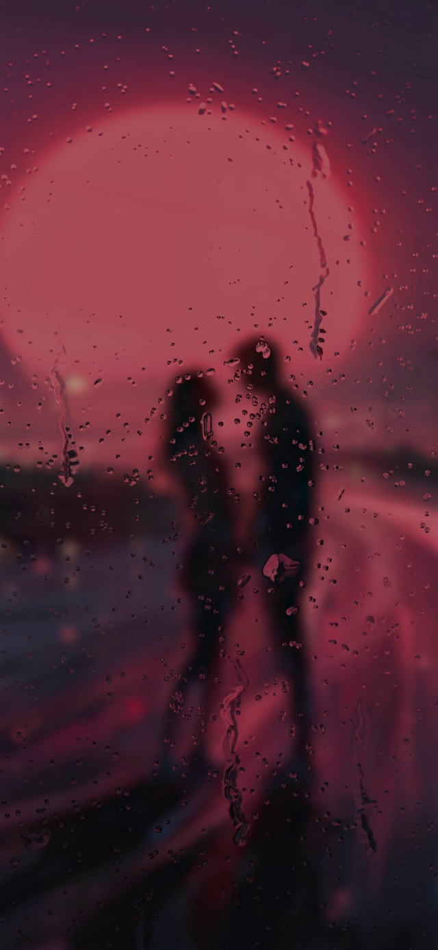 雨中情侣