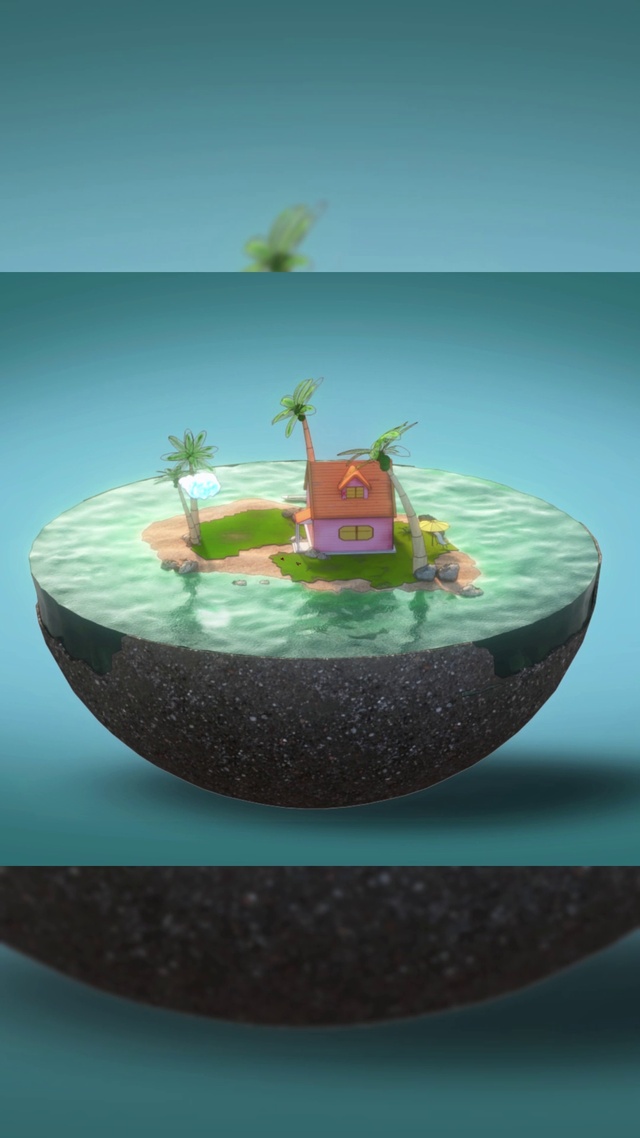 微景观环绕 龟仙岛