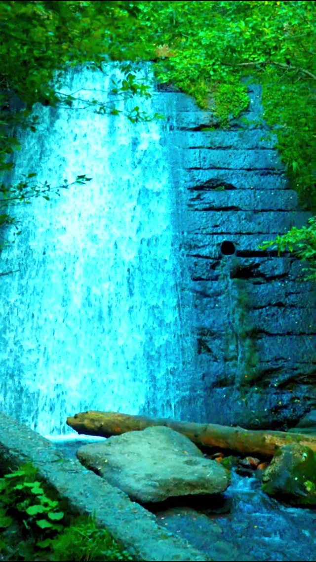 治愈山涧瀑布 4K