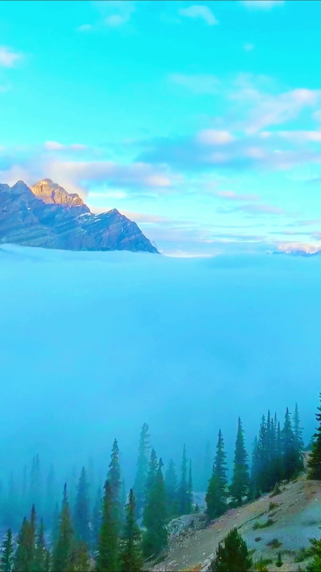 4K唯美夕阳云海