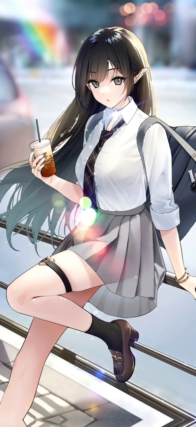 校服jk二次元少女