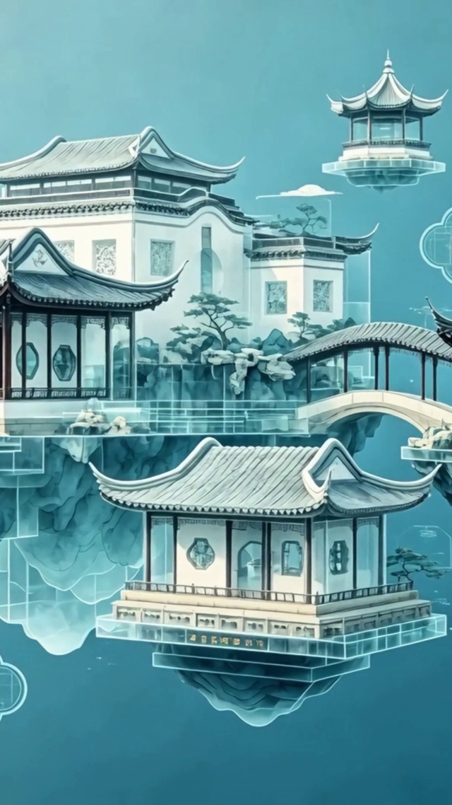 唯美中国风建筑4K
