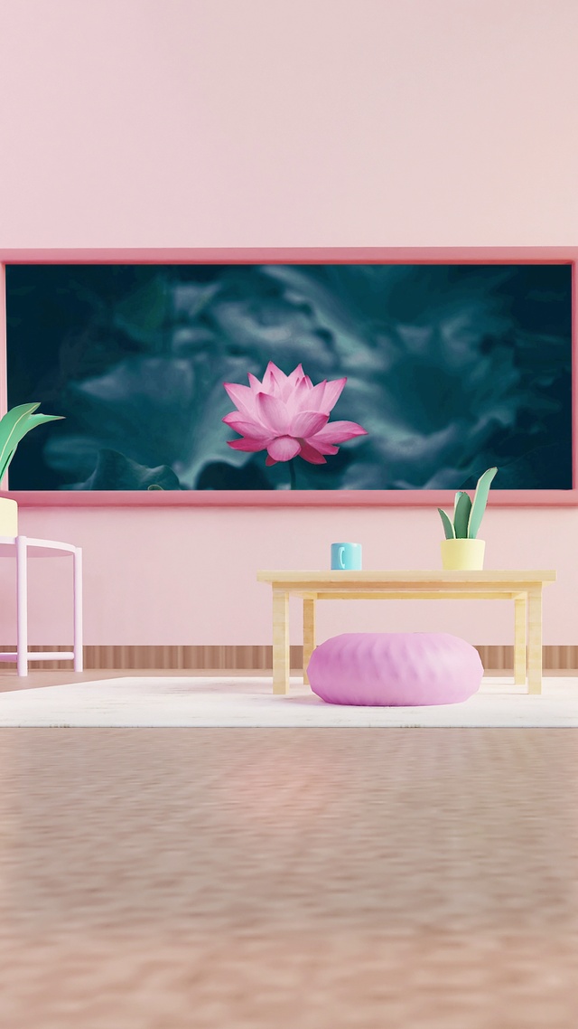 3D荷花主题桌面