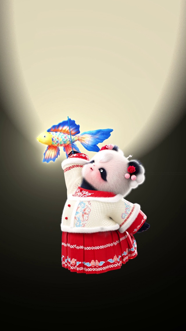 熊非熊鱼花灯开灯壁纸