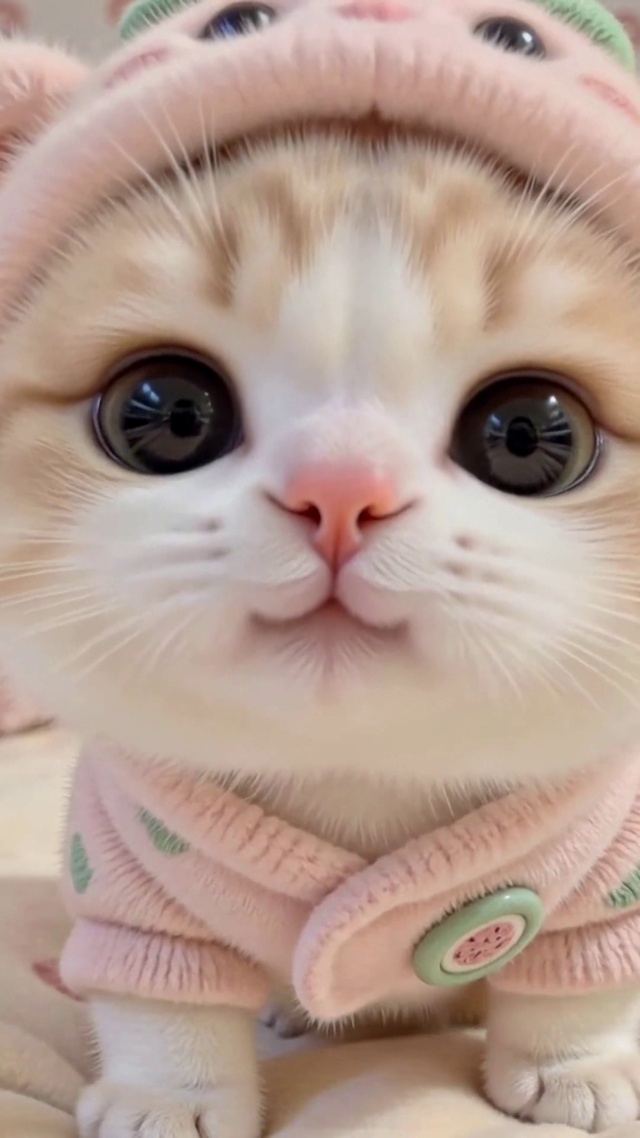软萌睡衣小猫