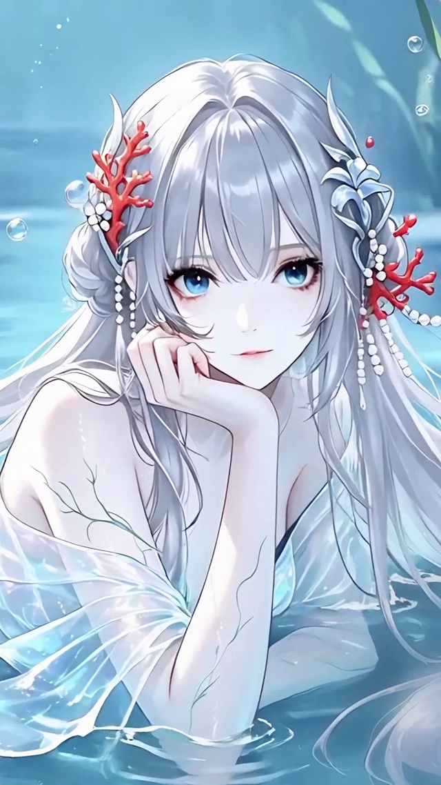 梦幻珊瑚鲛人少女