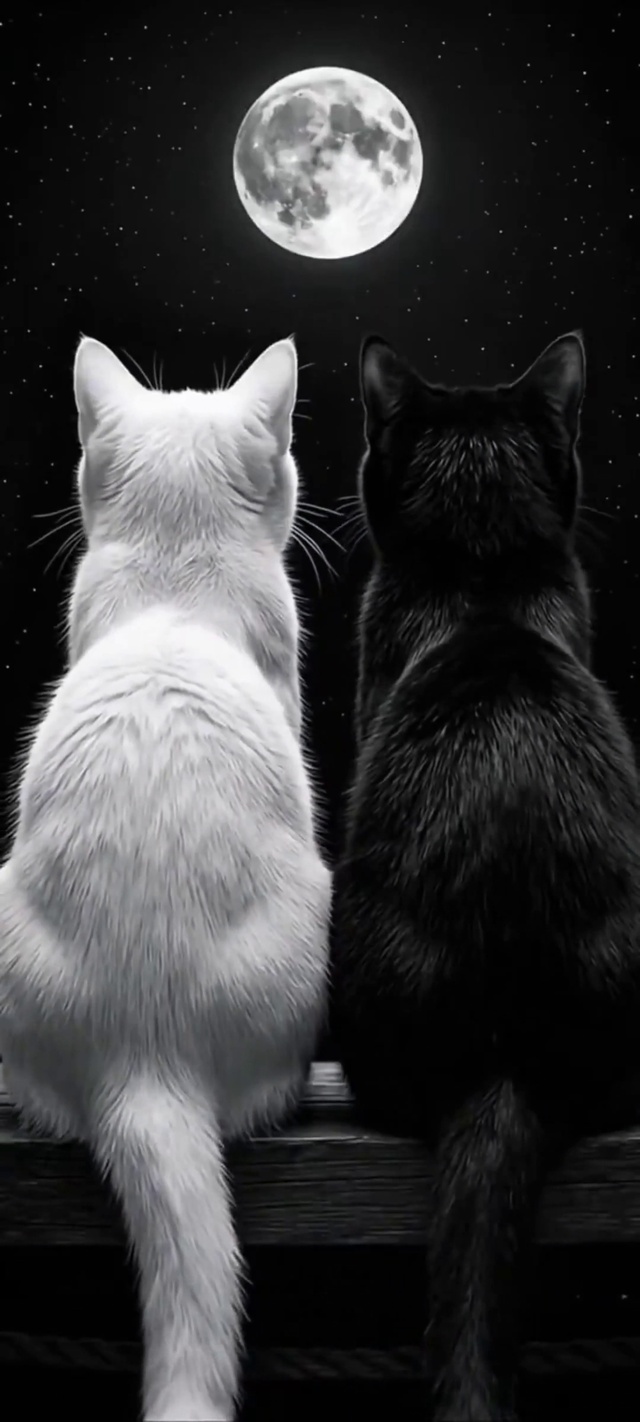 两只猫 4k