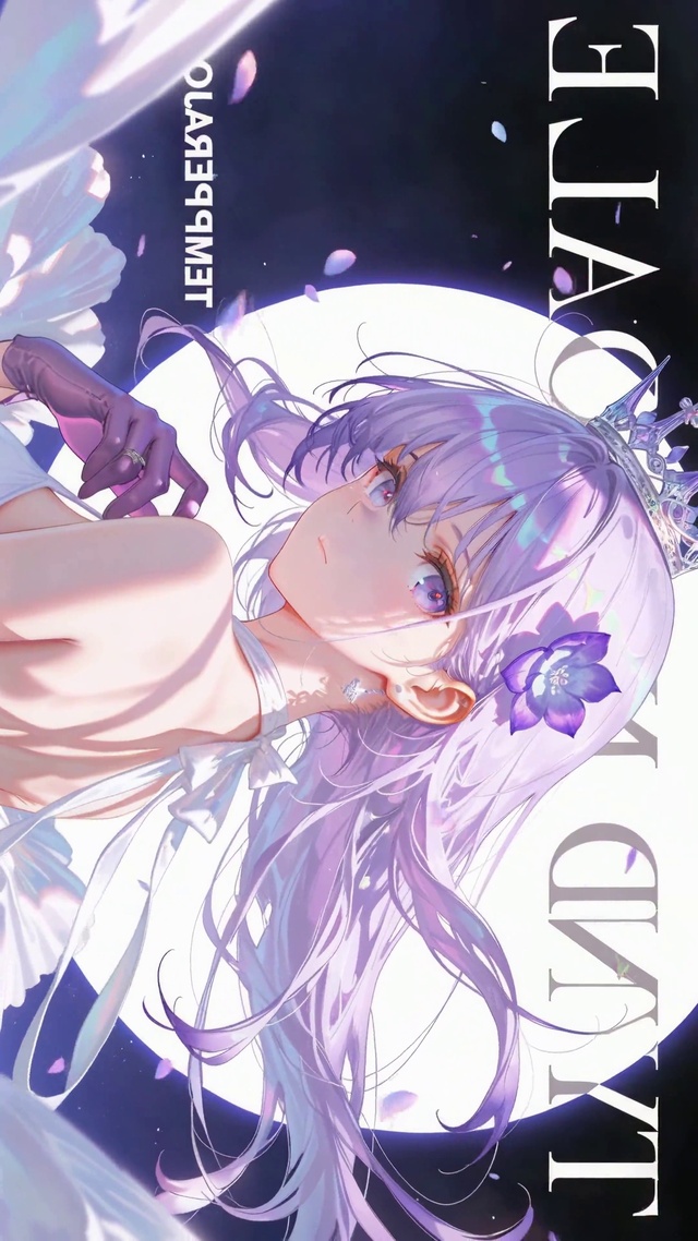 紫发梦幻二次元美少女遐蝶