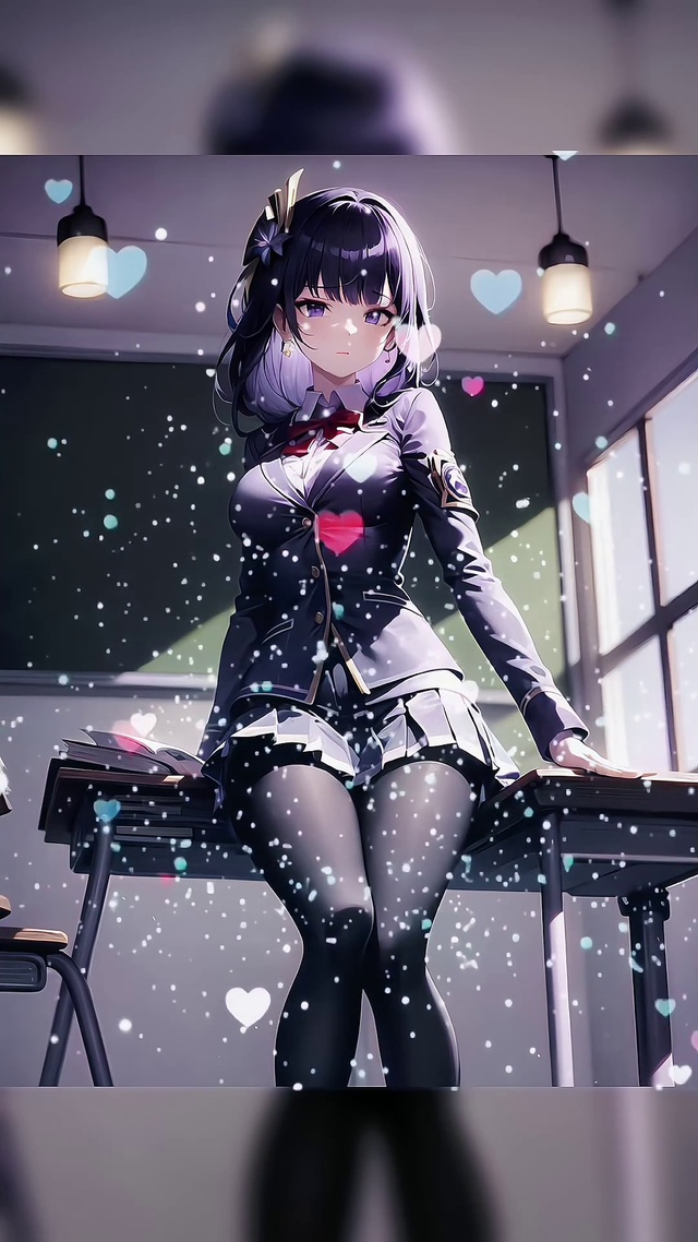 性感黑丝JK制服美少女