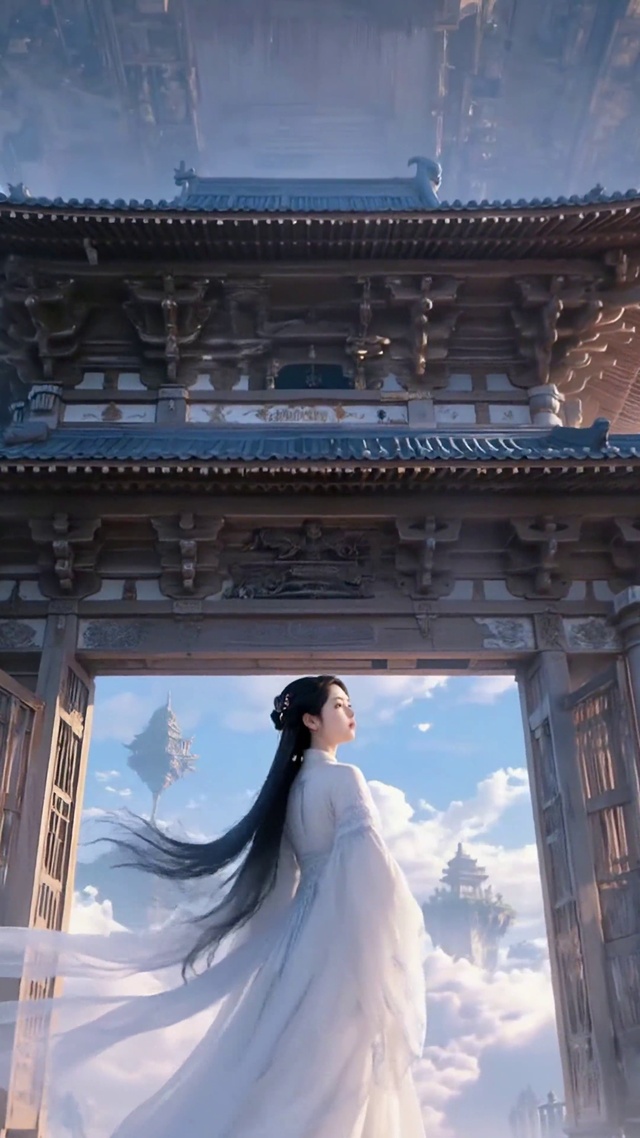 仙门白衣少女