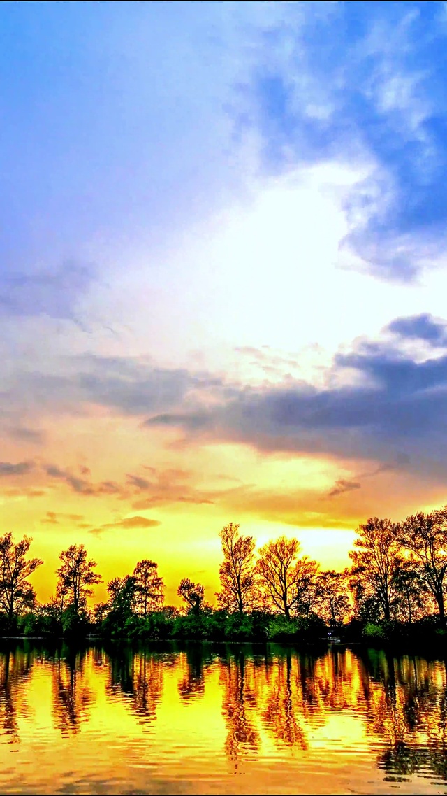 唯美晚霞流云4K