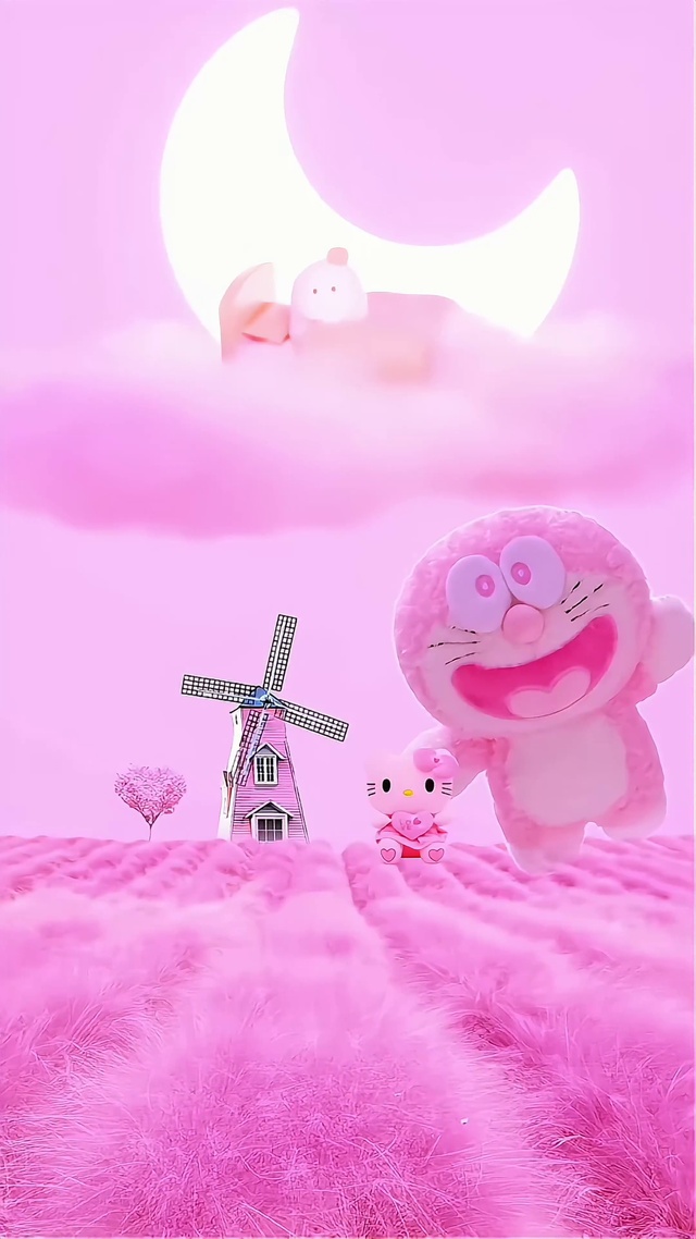 哆啦A梦与HelloKitty