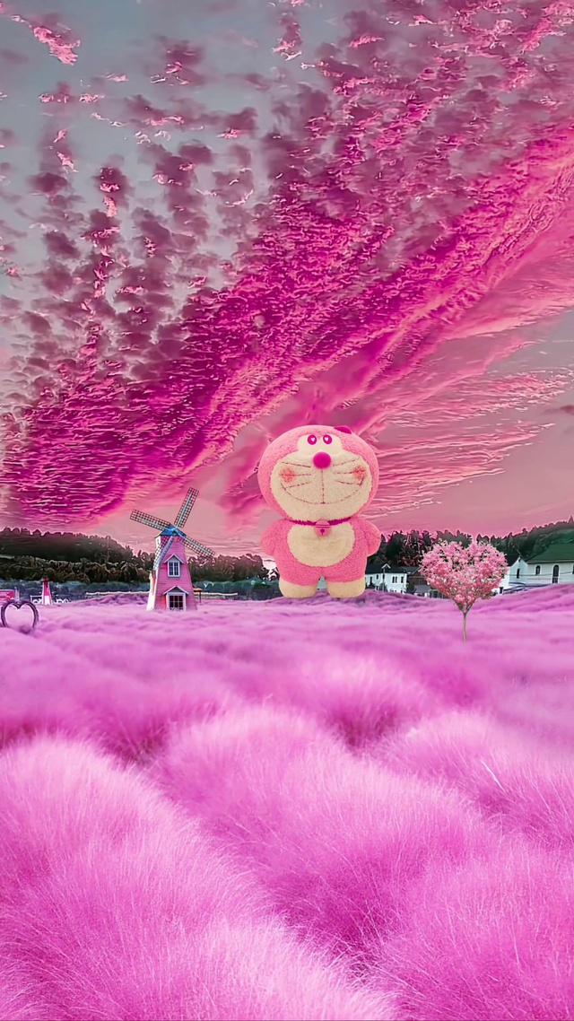 粉黛花海
