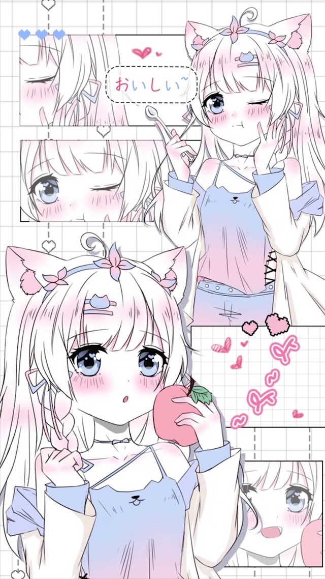 蓝色萝莉漫画女孩_1