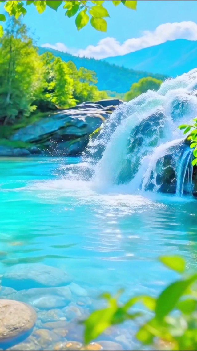 治愈护眼小溪4K