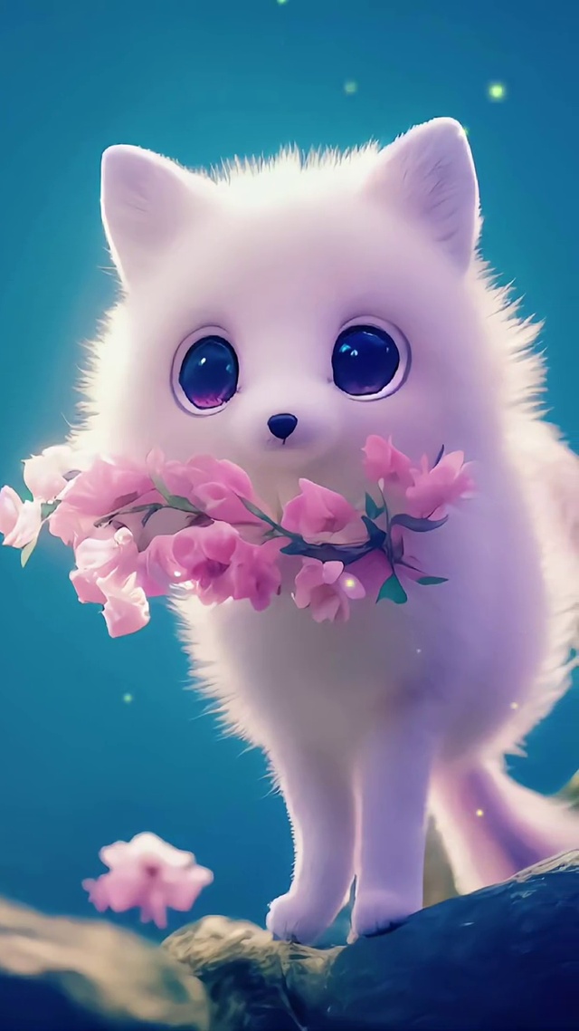 毛茸茸可爱的小狐狸