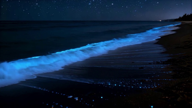 梦幻蓝眼泪星空海岸