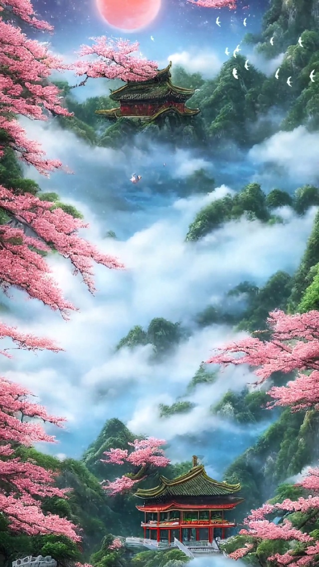 云雾缭绕(风景手机动态壁纸) - 风景手机壁纸下载 - 元气壁纸