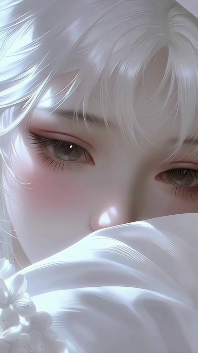 纯白精灵甜美女孩