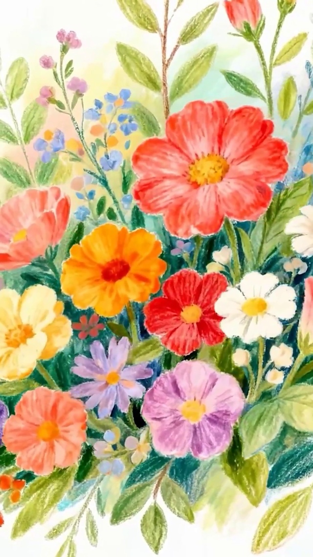 护眼花草小清新