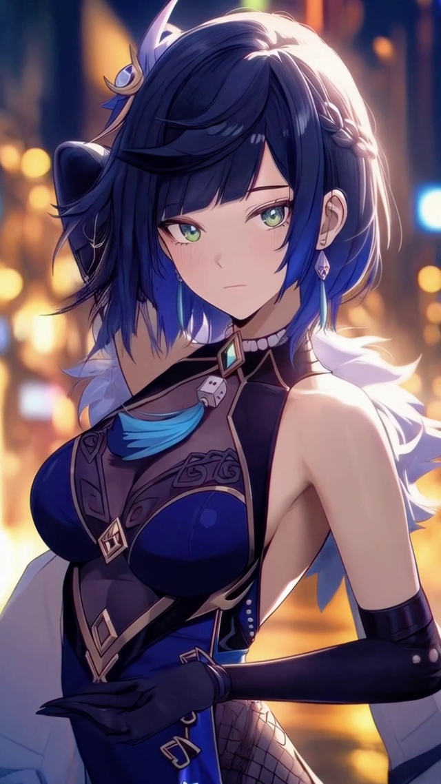 夜蓝幽影