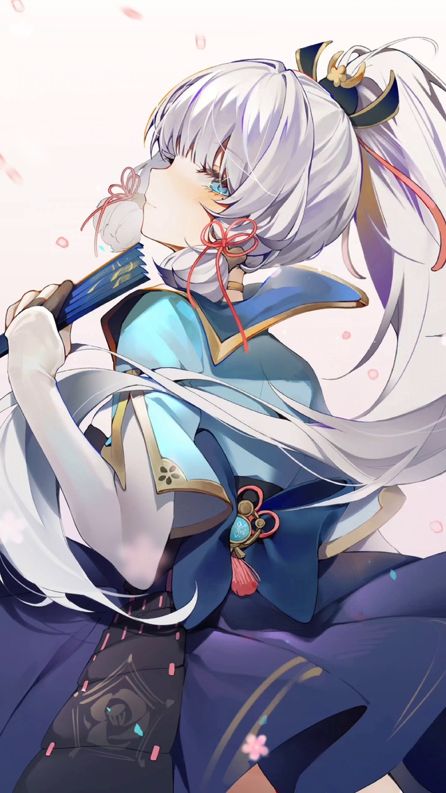 绝美侧颜神里绫华4k