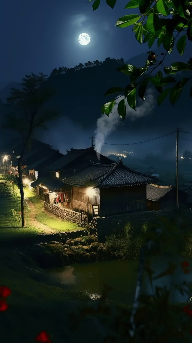唯美乡村夜景4